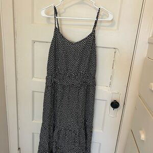 Mossimo Supply Co. Black and White Spaghetti Strap Sundress